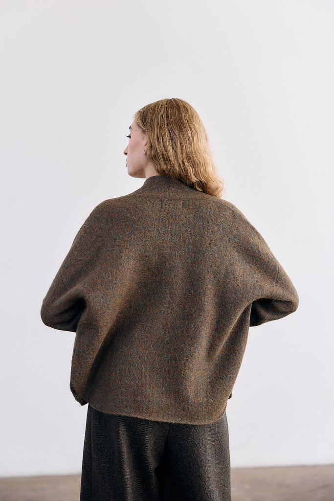 Cárdigan Felted Alpaca - Bosque