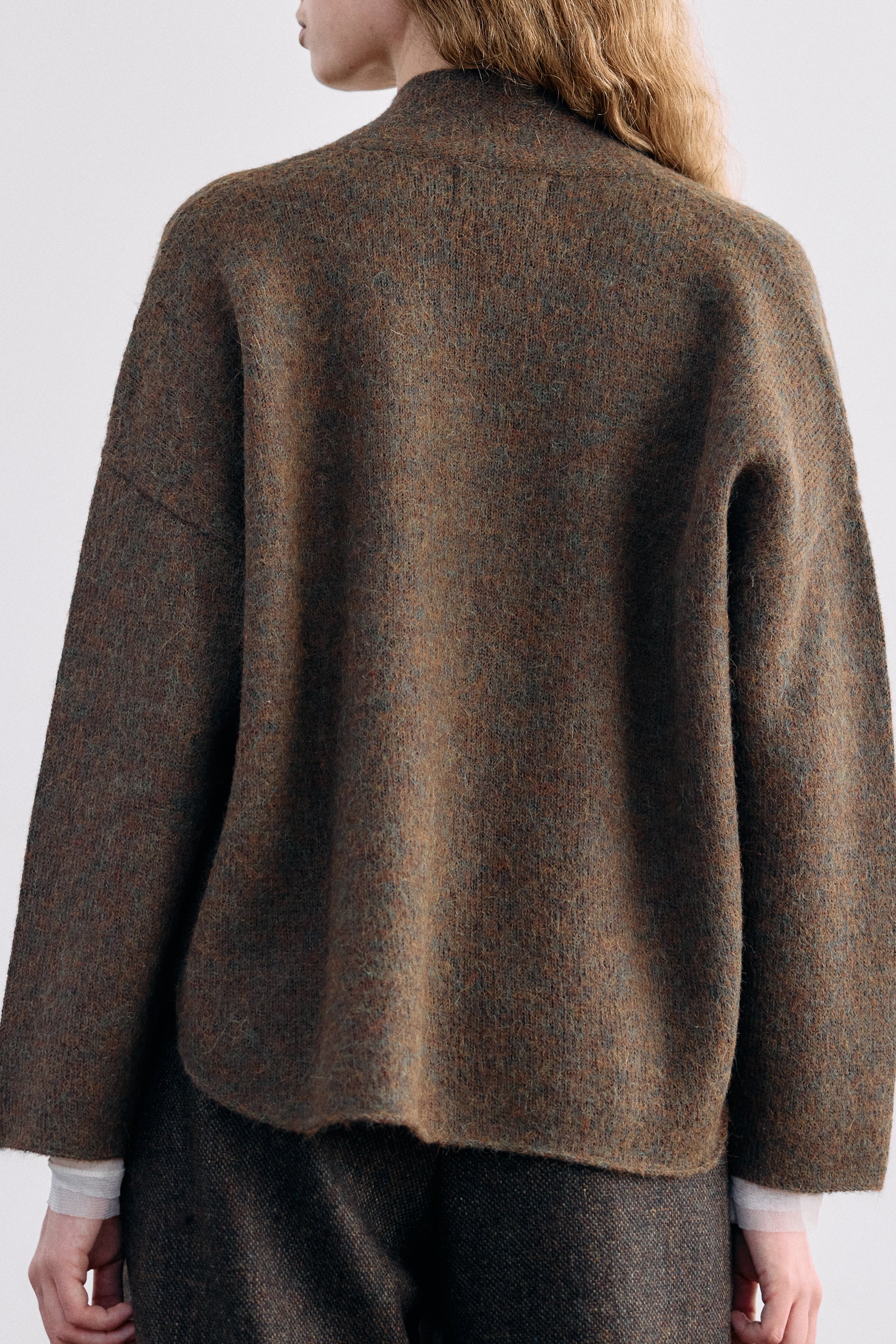 Felted Alpaca Cardigan - Bosque