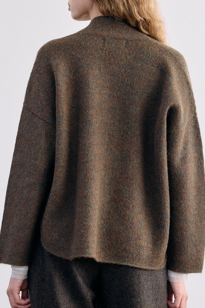 Cárdigan Felted Alpaca - Bosque