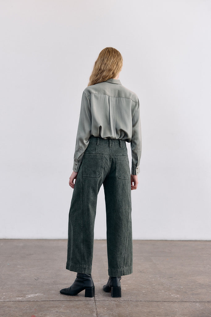 Straight-Fit Recycled Denim Jeans - Musgo