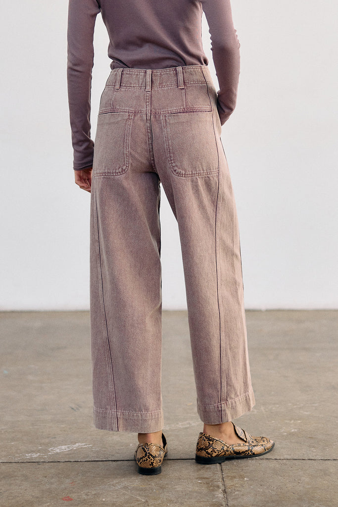 Straight-Fit Recycled Denim Jeans - Malva