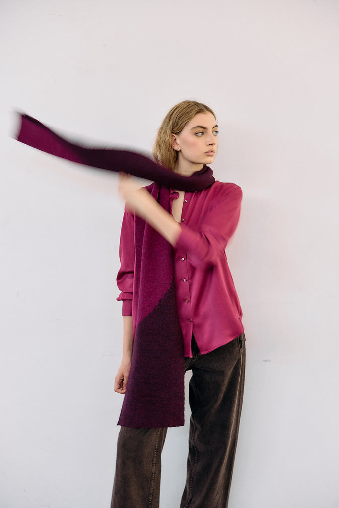Blusa Cuello Punta Seda - Buganvilia