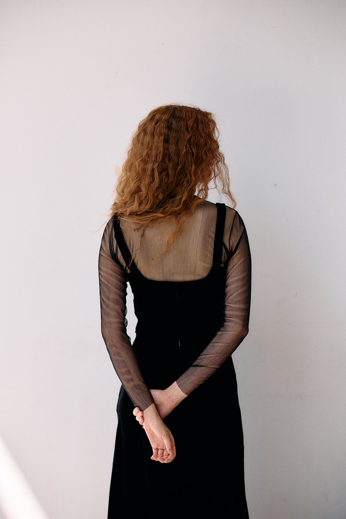 Silk Velvet Square Neck Top - Ónix