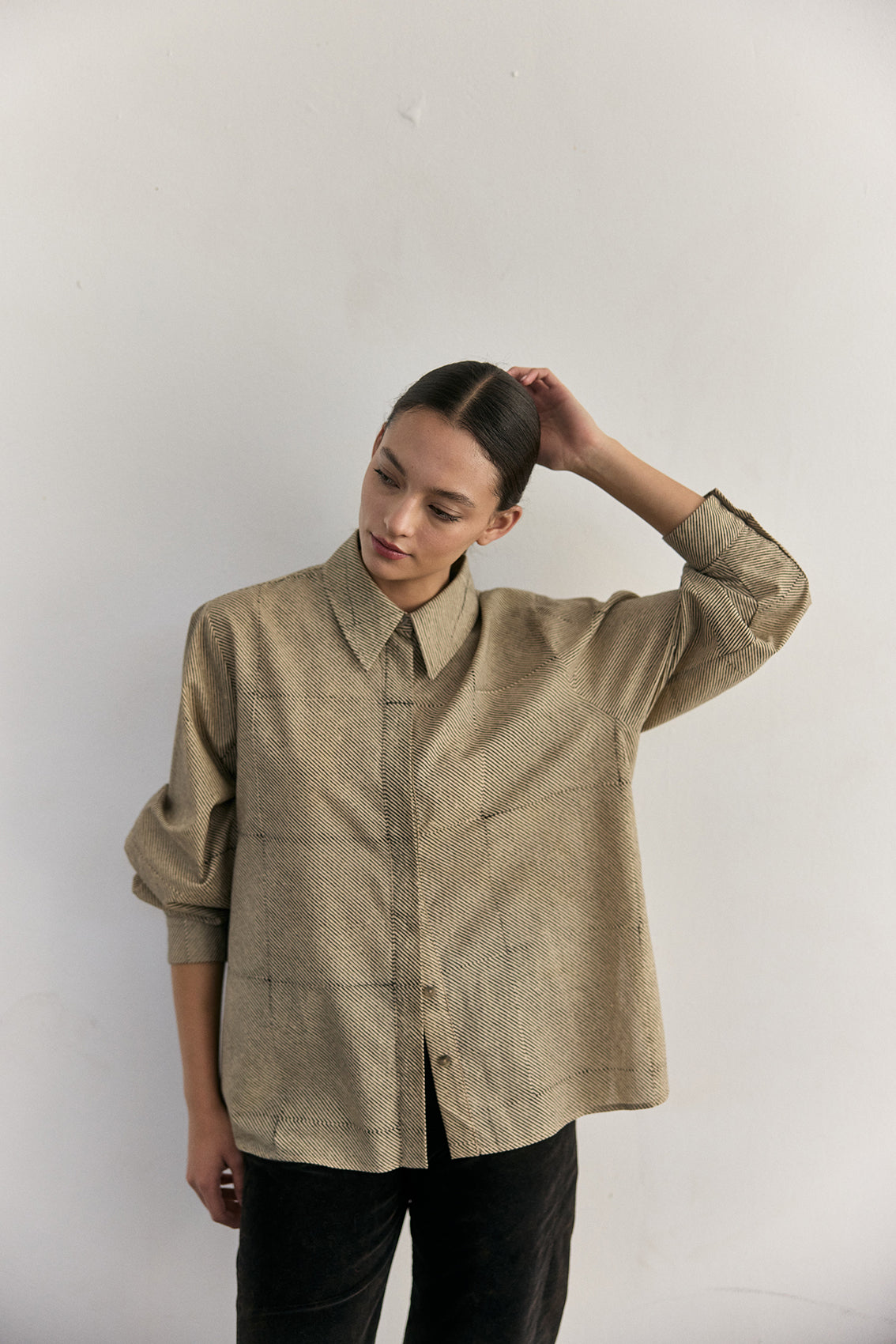 Blusa Oversized Algodón Block Print - Rayas [More coming SOON]