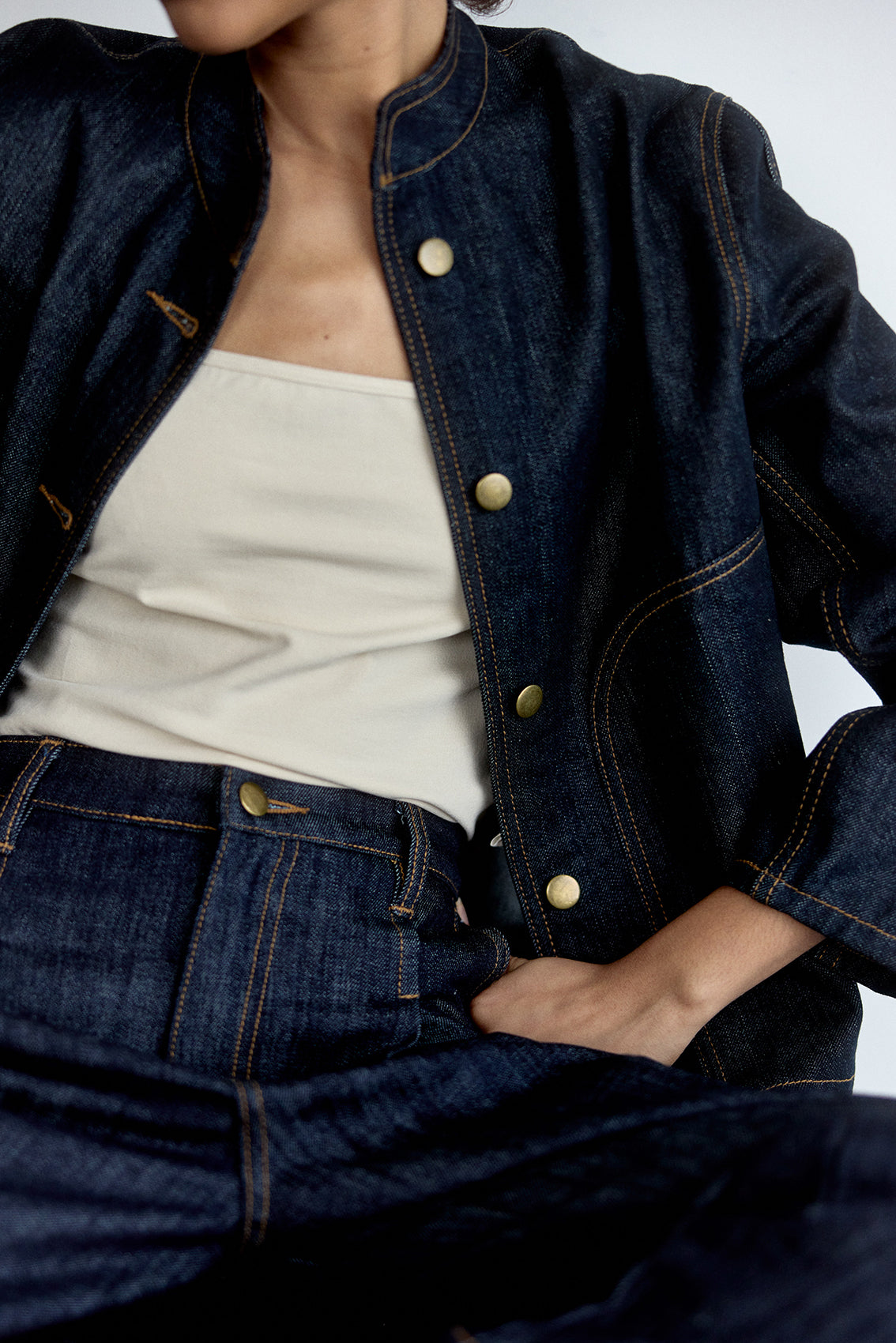 Chaqueta Denim Algodón - Índigo