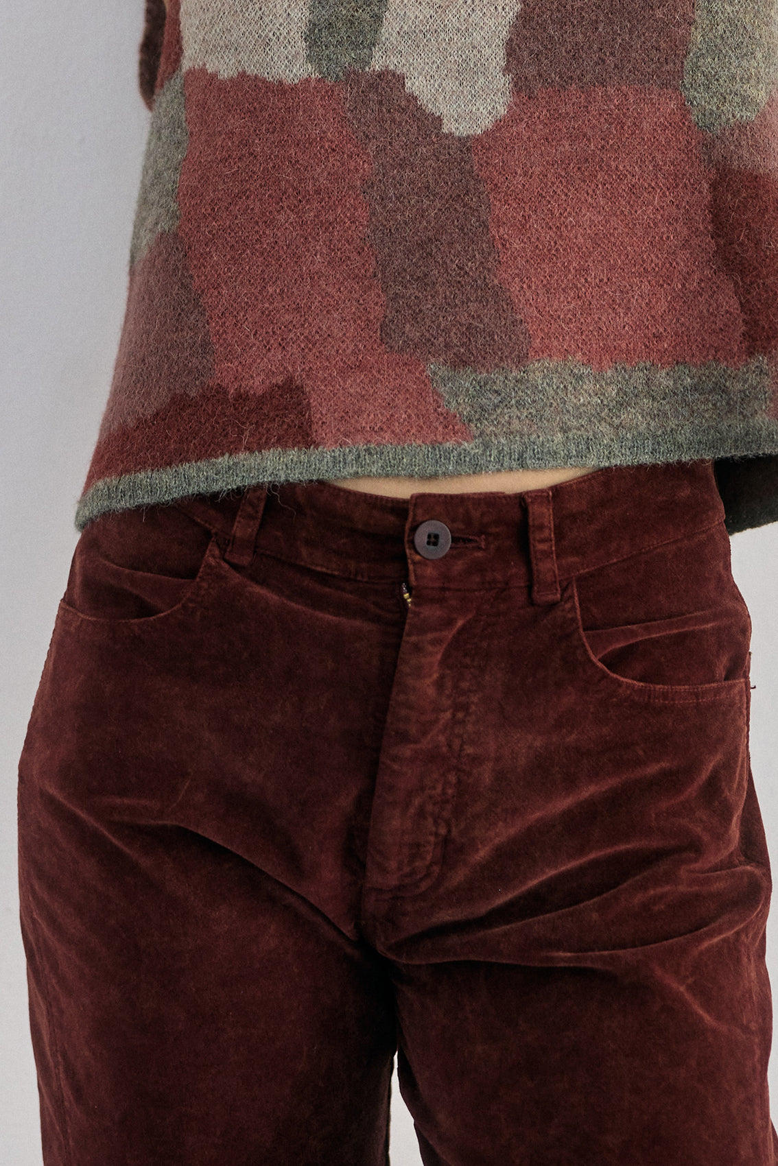 Pantalón Terciopelo Washed - Óxido