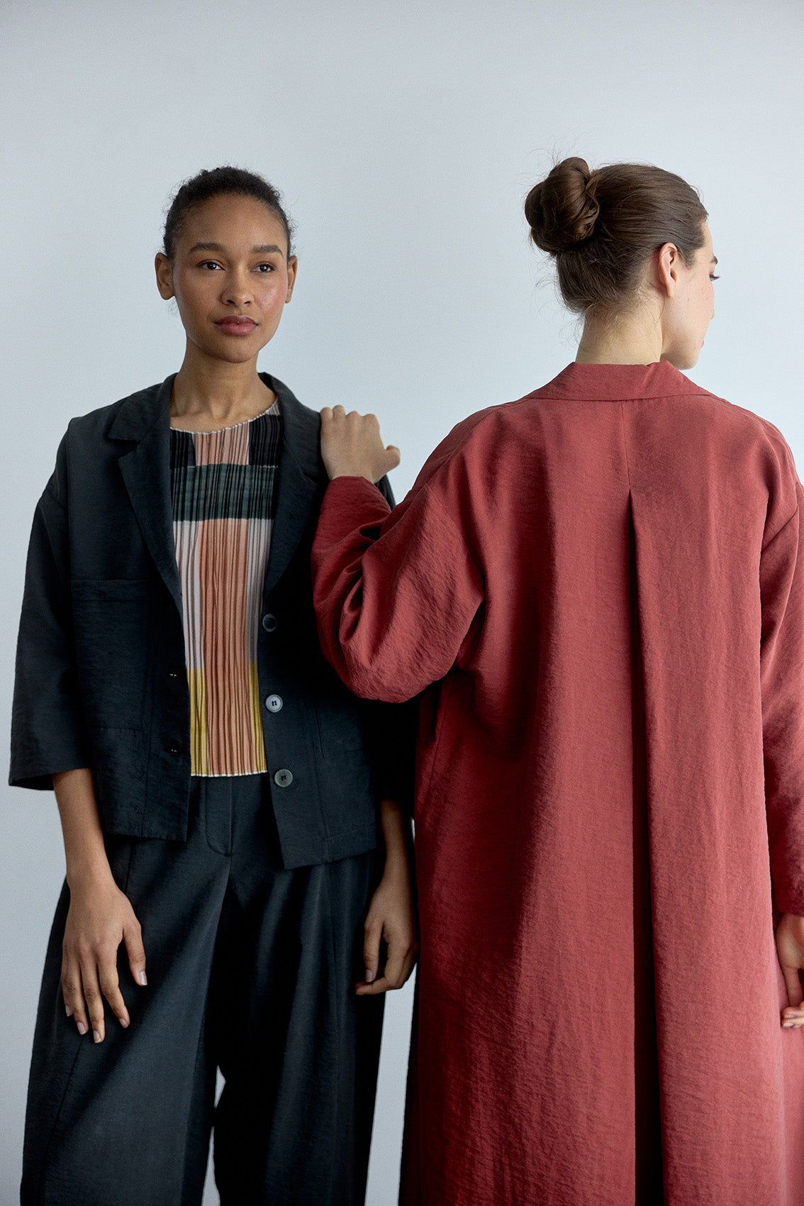 Sobrecamisa Seda Rugosa - Pizarra