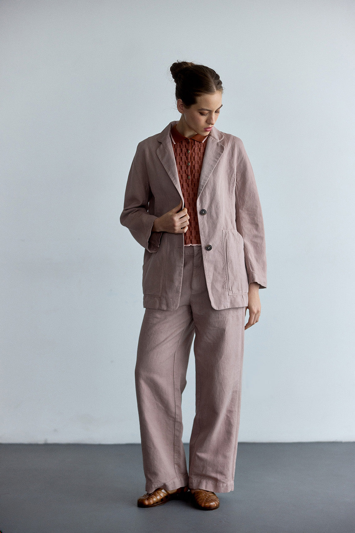 Chaqueta Lino/Algodón - Magnolio