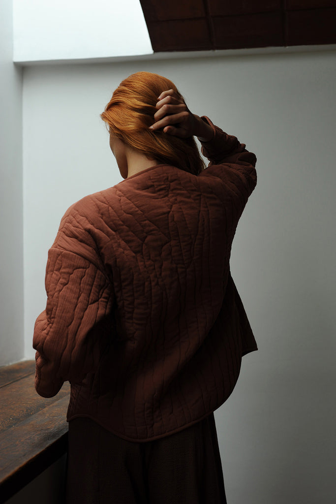 Chaqueta Quilt Algodón – Greda