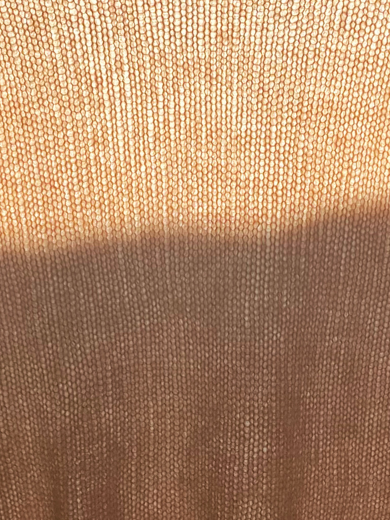 Sheer Knit Roll Neck Sweater Baby Alpaca - Almendra