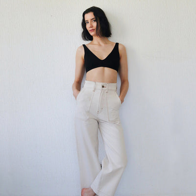 Recycled Denim Utility Jeans - Crudo