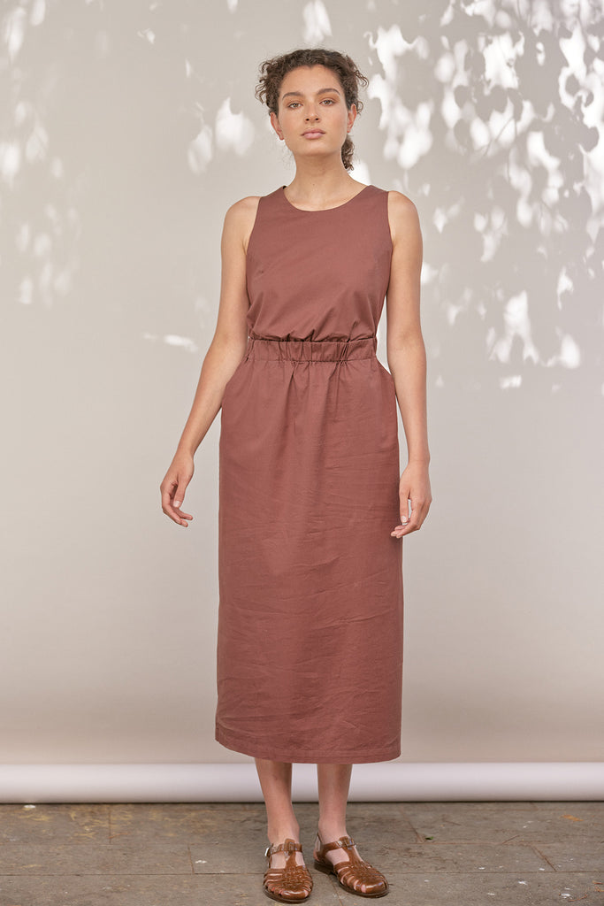 Vestido Espalda Cruzada Algodón - Higo