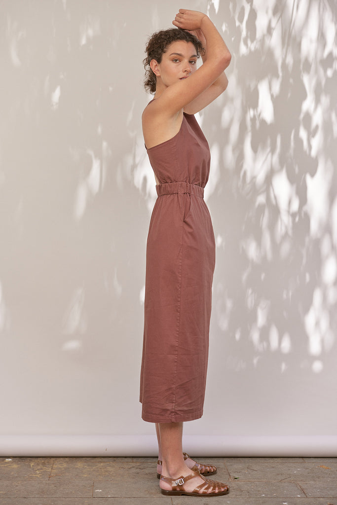 Vestido Espalda Cruzada Algodón - Higo