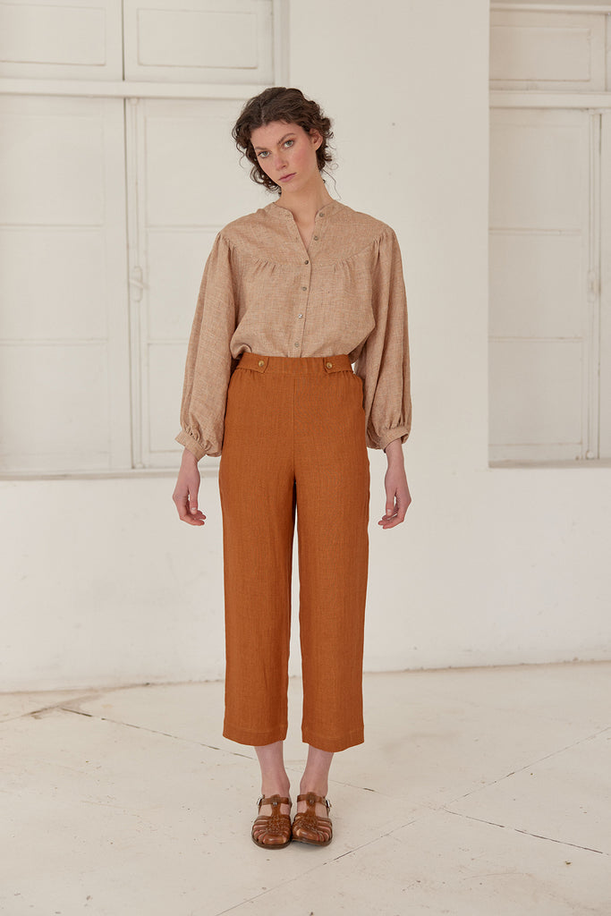 Pantalón Lino Cintura Elasticada - Néctar