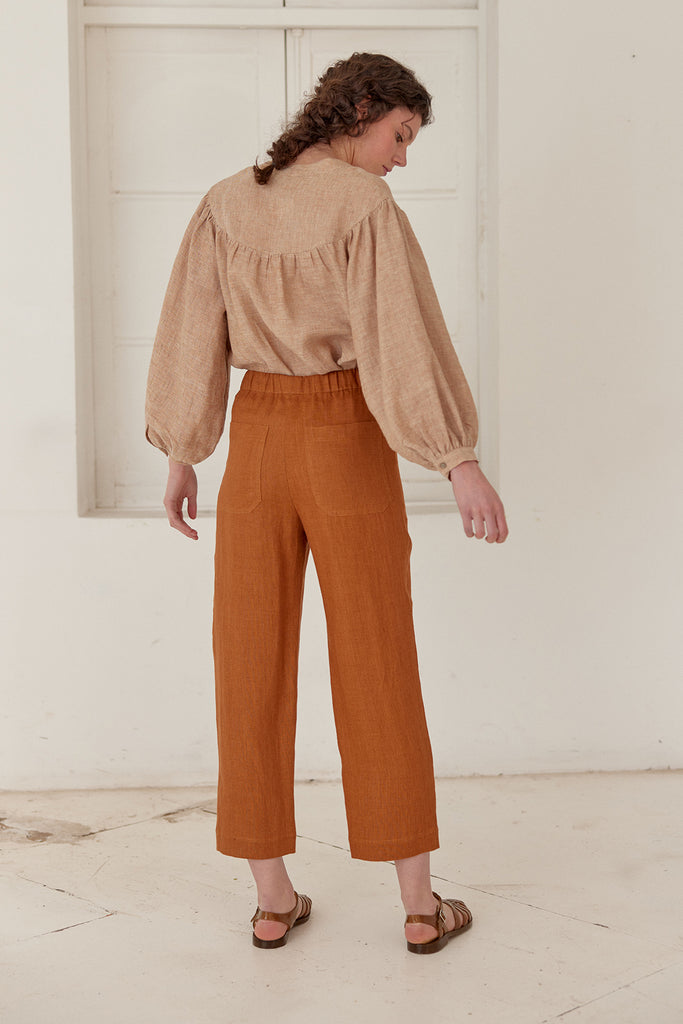 Pantalón Lino Cintura Elasticada - Néctar