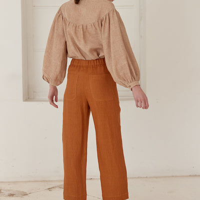 Pantalón Lino Cintura Elasticada - Néctar